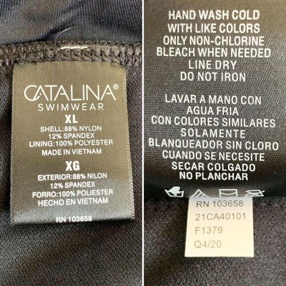 Catalina Standard Skirted Bikini Swim Bottom Black Size XL‎ - Picture 7 of 11